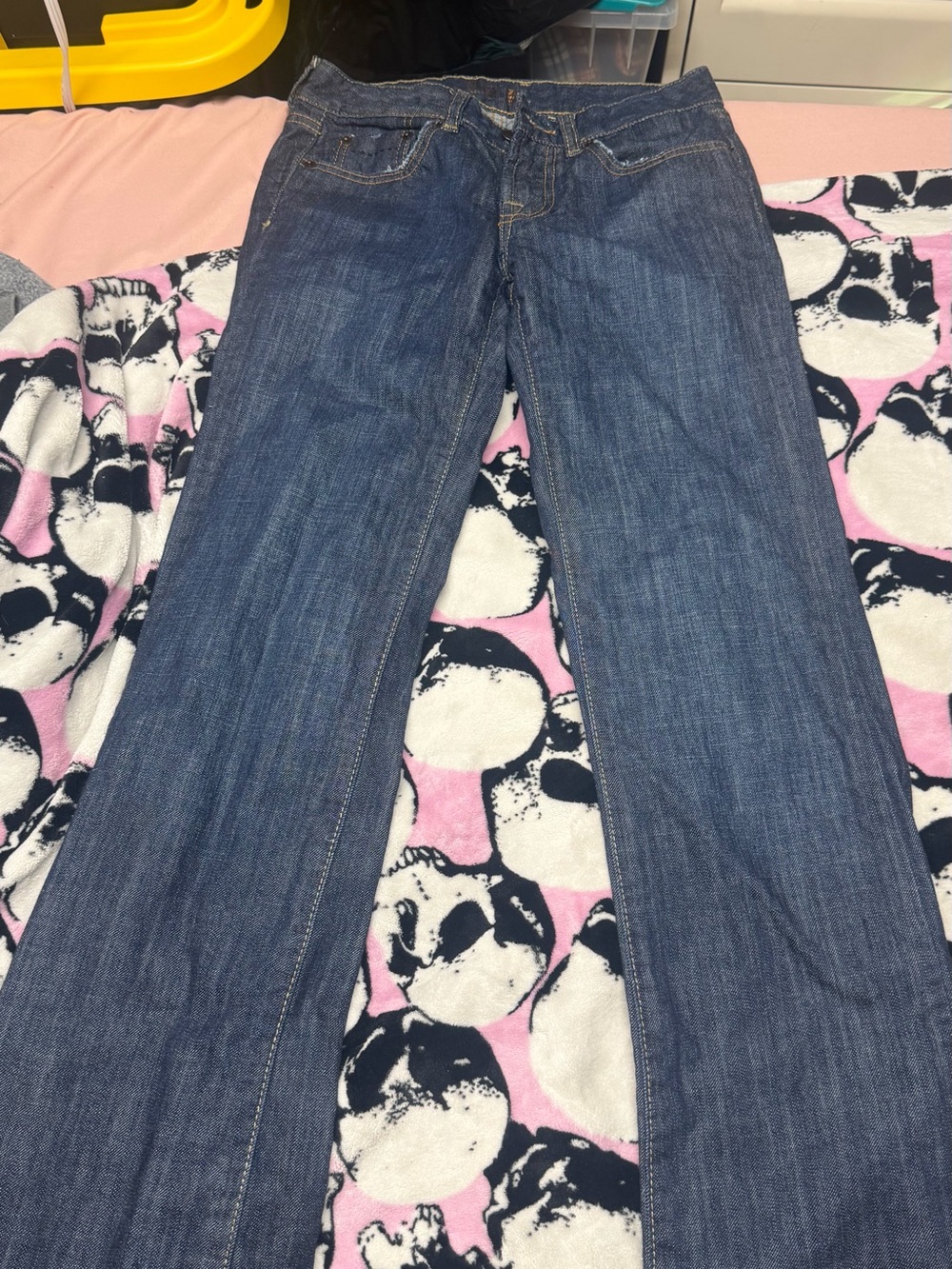 Vintage Bitten by Sarah Jessica Parker Dark Blue Wide Leg Jeans